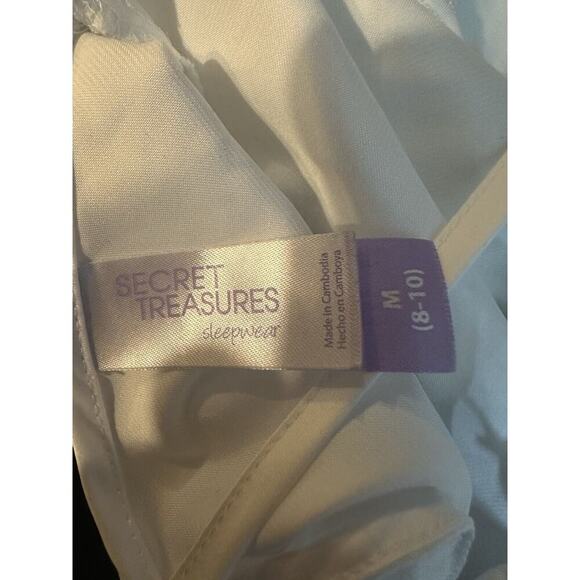 Secret Treasures Lacey Sheer Cami Slip Dress Womens Sz M Fairycore Coquette 90s - Picture 4 of 5